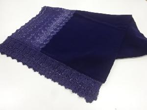 ビロードレース花模様ショール